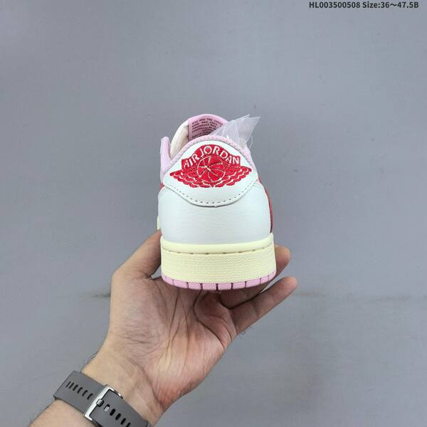 Jordan Travis Scott x Air Jordan 1 Low Pink/White/Red EU 36-47.5 basketball