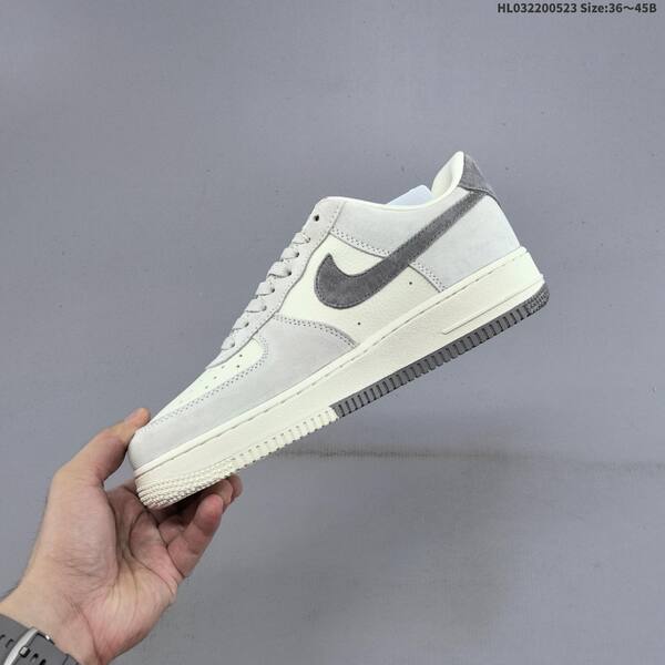 Nike Air Force 1 07 LV8 light grey dark grey cream white EU 36-45 sneaker