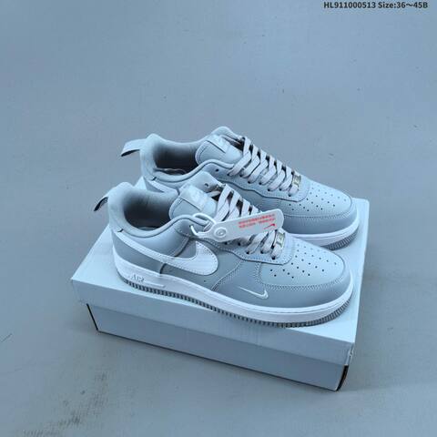 Nike Air Force 1 07 Low White Brown Light Gray EU 36-45 Sneaker - Unisex (BS-60339)