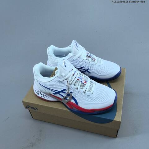 ASICS Court FF 3 Novak White Blue Red EU 36-45 Tennis Shoe Casual Sneakers - Unisex (BS-68822)