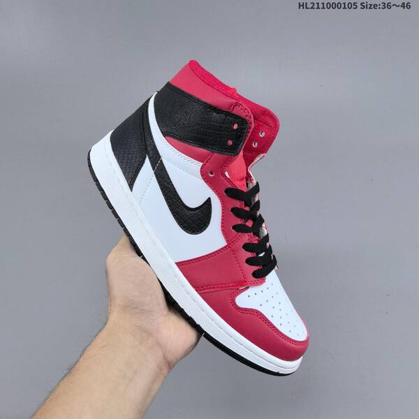 Nike Air Jordan 1 Retro Mid white/black/red 36-46 basketball