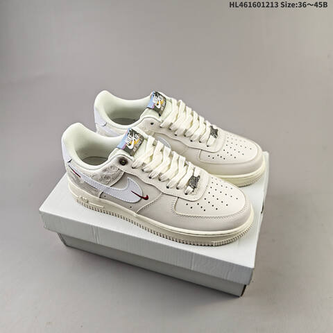 Nike Air Force 1 07 Low Off White Red Multicolor EU 36-45 Sneaker - Unisex (BS-62711)