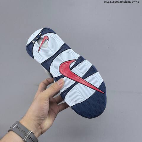 Nike Air More Uptempo Low White Navy Blue EU 36-45 Basketball Shoe - Unisex (BS-61042)