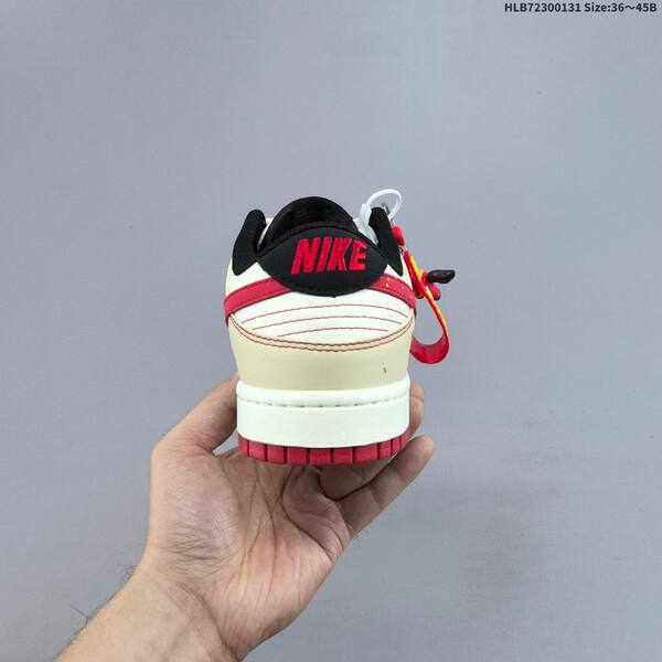 Nike Dunk Low Retro DIY sail red black cream EU 36-45 skate shoe