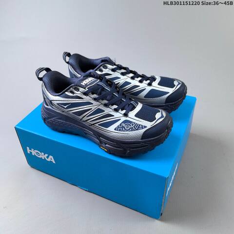 HOKA ONE ONE Mafate Speed 2 Low White Light Grey Cream EU 36-45 Trail Shoe Trail Running Sneakers - Unisex (BS-69425)