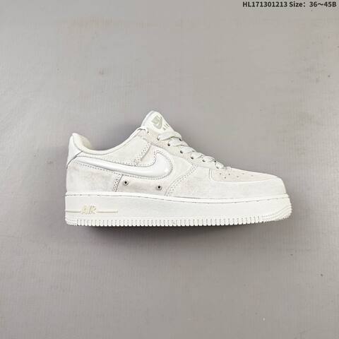 Nike Air Force 1 07 Low HV4406 001 Light Beige Off White EU 36-45 Skate Shoe - Unisex (BS-62719)