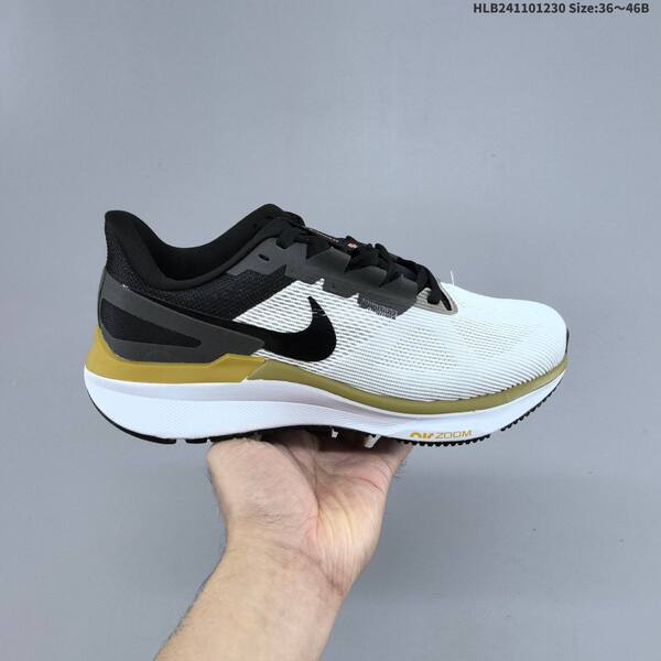 Nike Air Zoom Structure 25 black white olive EU 36-46 running shoe