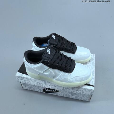 Nike SB Dunk Low Pro White Black Glow EU 36-46 Skate Shoe - Unisex (BS-60891)