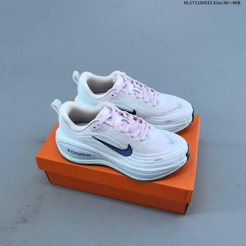 Nike Vomero Plus ReactX Air Zoom White Pink Light Green Navy EU 36 40 Running Shoe EU 36-40 - Unisex (BS-60191)