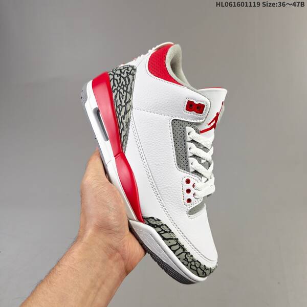 Jordan Air Jordan 3 Retro White/Red/Black/Yellow/Grey EU 36-47 basketball