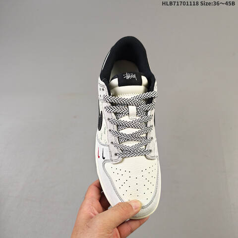 Nike Dunk SB Low Light Beige Black White EU 36-45 Skate Shoe - Unisex (BS-63521)