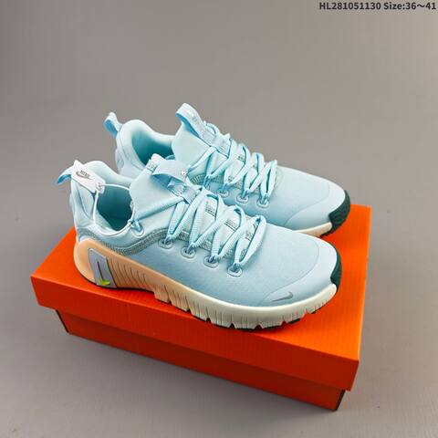 Nike Free Metcon 6 Light Blue White Dark Green Peach EU 36-41 Training Shoe - Unisex (BS-62929)
