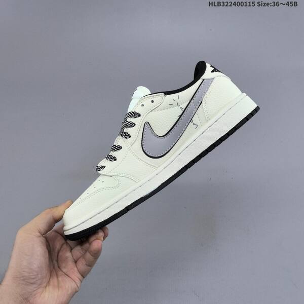 Nike Air Jordan 1 white / black / grey 36~45 lifestyle