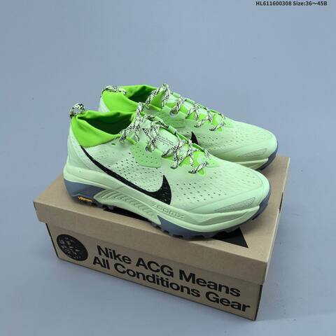 Nike ACG Zegama Trail HV8113 011 Lime Green Black Grey Yellow EU 36 45 Trail Shoe EU 36-45 - Unisex (BS-61438)