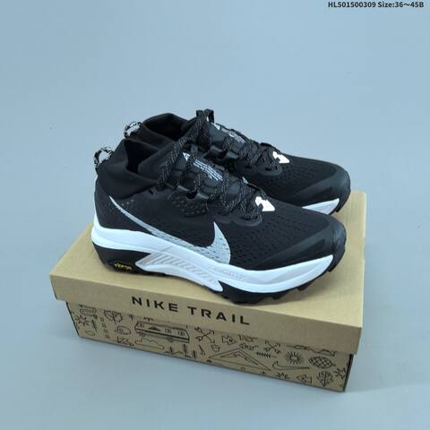 Nike ZoomX Zegama Trail Grey Blue Pink Black White EU 39-45 Trail Shoe - Unisex (BS-61403)