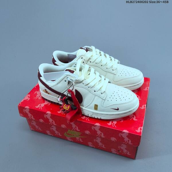 Nike Dunk Low Year of the Horse white grey red cream EU 36 45 skate shoe EU 36-45