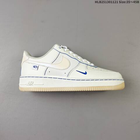 Nike Air Force 1 07 Black White Beige Blue EU 35-45 Sneaker - Unisex (BS-63304)