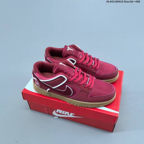 Nike Dunk SB Deep Red White Gum Brown EU 36-45 Skate Shoe - Unisex (BS-60697)