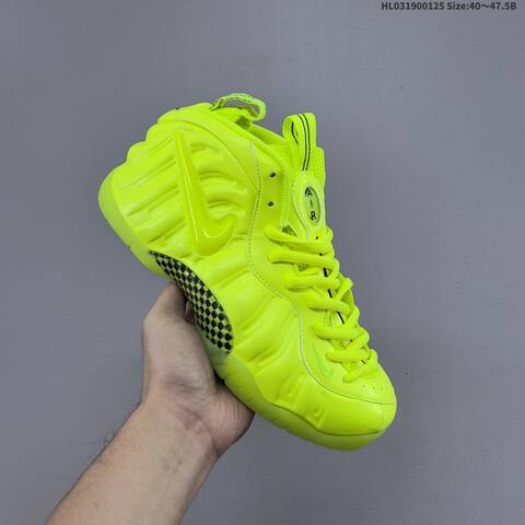 Nike Air Foamposite One Volt Neon Yellow Black EU 40-47 5 Basketball Shoe - Men's (BS-61762)