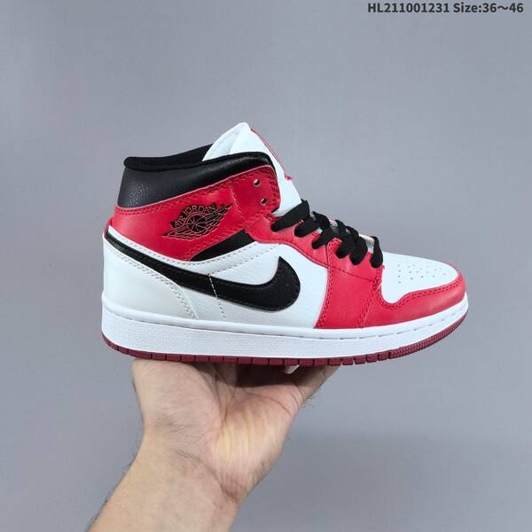 Nike Air Jordan 1 Retro Mid red white black EU 36-46 basketball