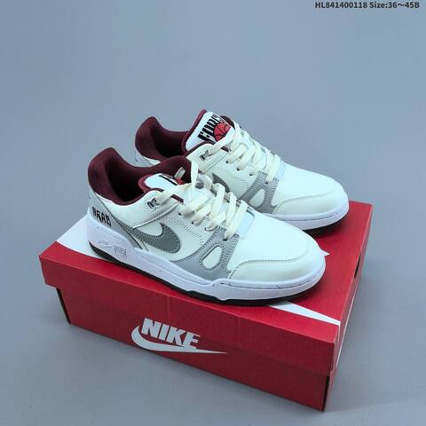 Nike Full Force Lo White Red Black Cream EU 36-45 Skate Shoe - Unisex (BS-61932)
