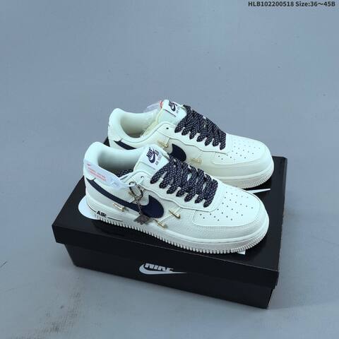 Nike Air Force 1 07 LV8 Off White Red Navy Gold EU 36-45 Sneaker - Unisex (BS-60272)