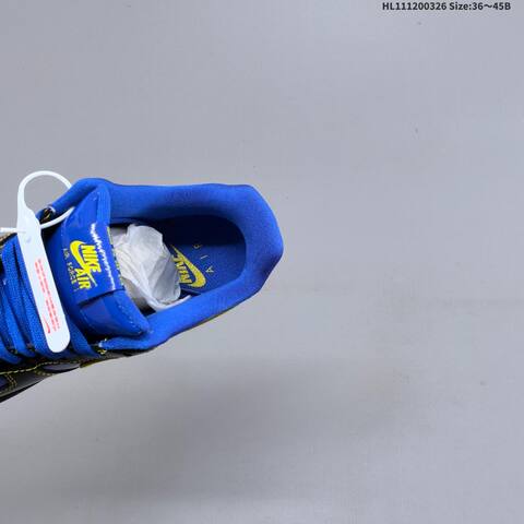Nike Air Force 1 07 Black Blue Yellow EU 36-45 Sneaker - Unisex (BS-61125)