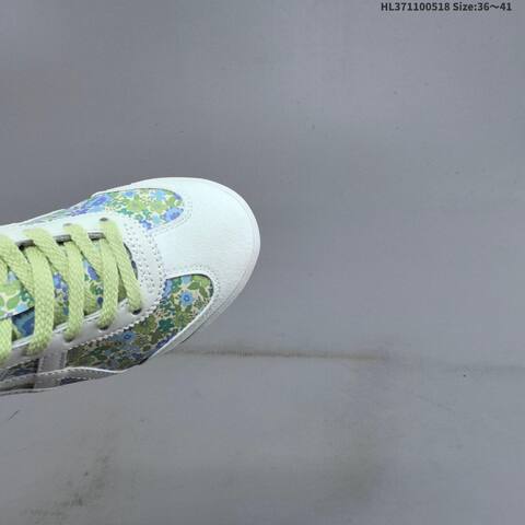 Onitsuka Tiger MEXICO 66 White Green Blue Floral EU 36-41 Sneaker Casual Sneakers - Unisex (BS-68825)