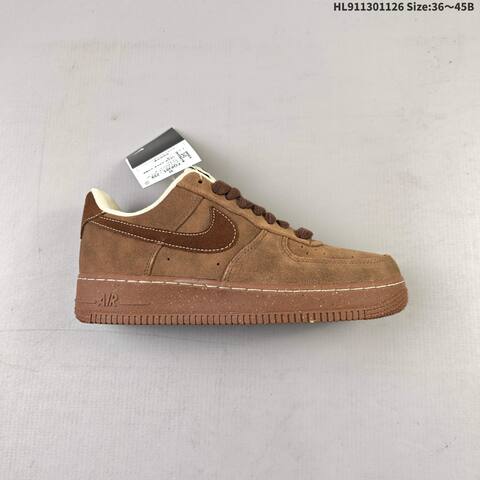 Nike Air Force 1 Low Brown Cream Beige EU 36-45 Sneaker - Unisex (BS-63033)
