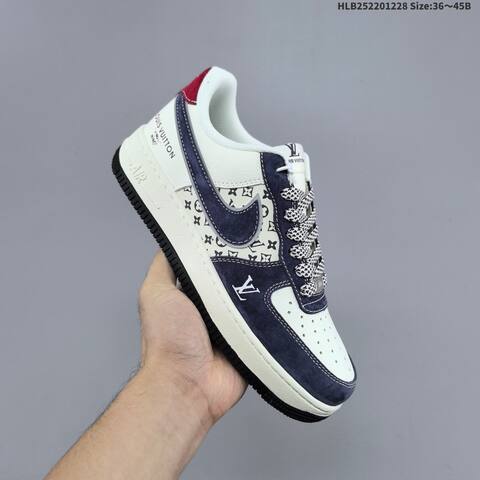 Nike Air Force 1 07 LV8 White Navy Red Black EU 36-45 Sneaker - Unisex (BS-62377)