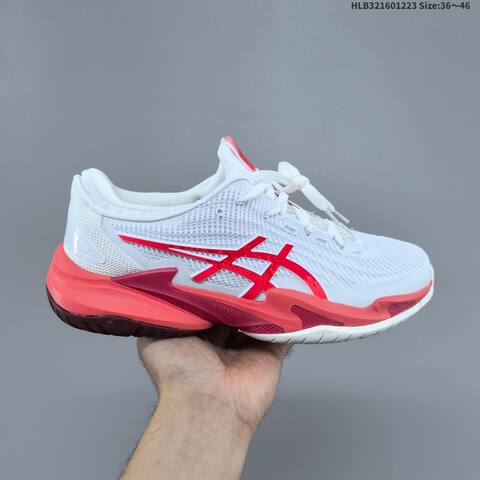ASICS Court FF 3 Novak White Red Burgundy EU 36-46 Tennis Shoe Casual Sneakers - Unisex (BS-69133)