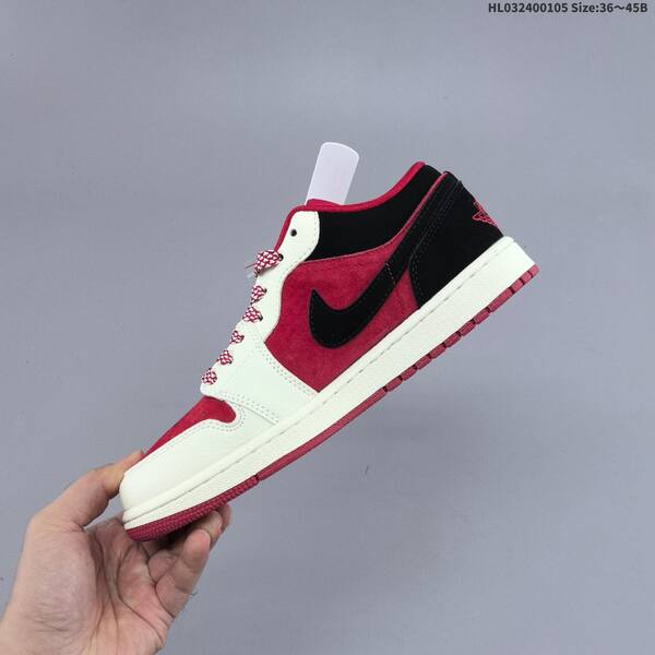 Nike Air Jordan 1 Low red/white/black 36~45B lifestyle