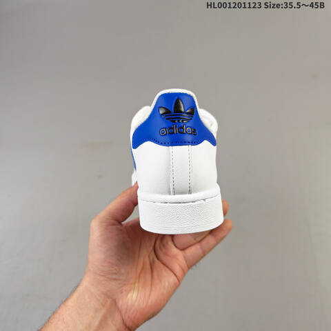 Adidas Superstar White Blue Black EU 35 5-45 Skate Shoe - Unisex (BS-65499)