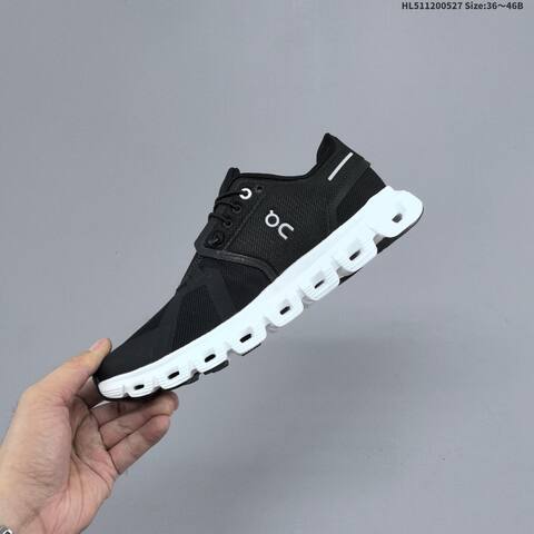 On Cloud 6 Black White EU 36-46 Running Shoe Running Sneakers - Unisex (BS-69514)