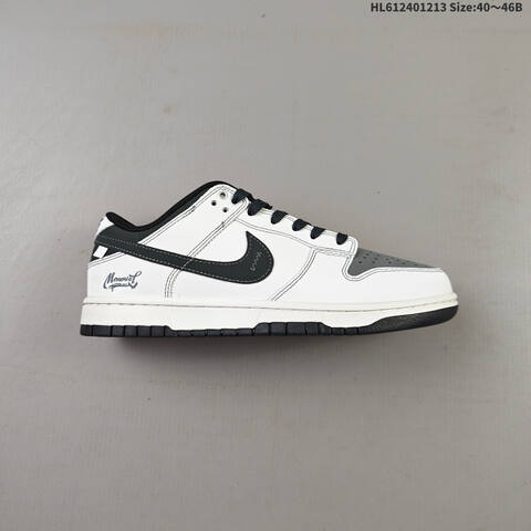 Nike SB Dunk Low Retro DIY White Black EU 40-46 Skate Shoe - Men's (BS-62709)