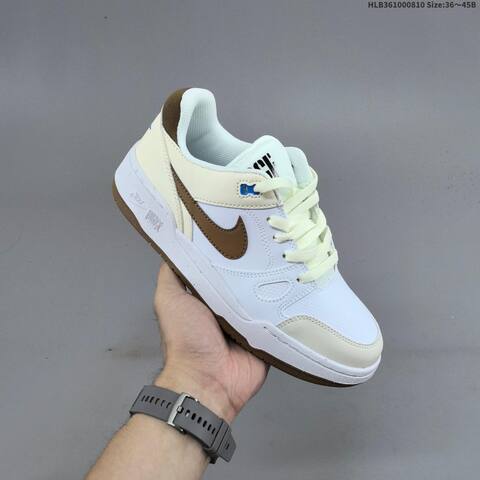 Nike Full Force Lo White Cream Brown Blue Black EU 36-45 Skate Shoe - Unisex (BS-59885)