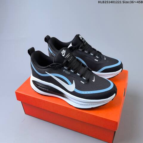 Nike Vomero 18 GTX Black White Light Blue EU 36-45 Running Shoe - Unisex (BS-62527)