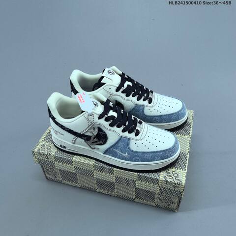 Nike Air Force 1 07 Low White Black Dark Red Brown EU 36-45 Sneaker - Unisex (BS-60833)