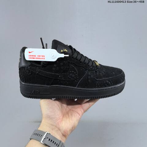 Nike Air Force 1 07 Low Light Grey White Black Gold EU 36 45 Sneaker EU 36-45 - Unisex (BS-60775)