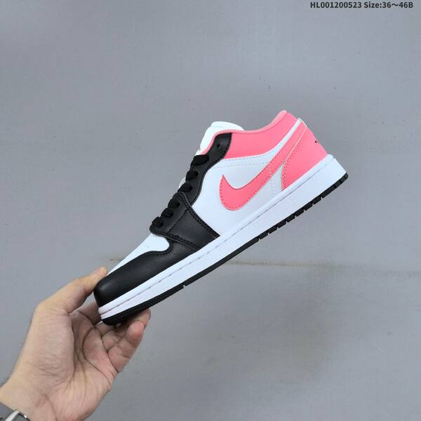 Jordan Air Jordan 1 Low black white pink 36~46B lifestyle