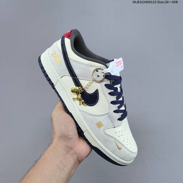 Nike Dunk Low sail navy grey red gold EU 36-45 skate shoe