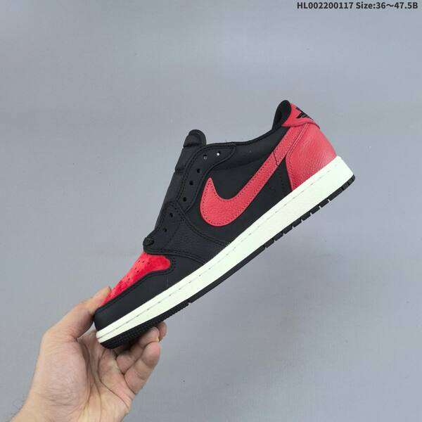 Jordan Air Jordan 1 Low black/red/white 36~47.5 basketball