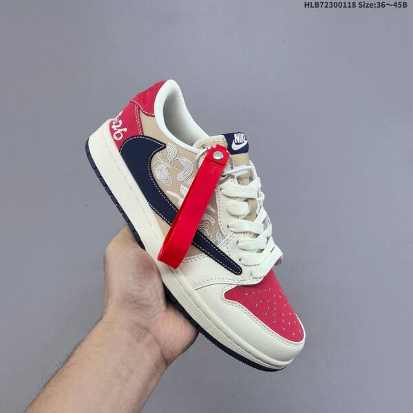 Jordan Air Jordan 1 Low x Travis Scott Sail/Beige/Red/Navy EU 36-45 casual