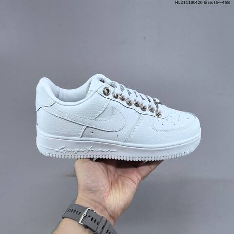 Nike Air Force 1 07 Black Silver White EU 36 45 Sneaker EU 36-45 - Unisex (BS-60638)