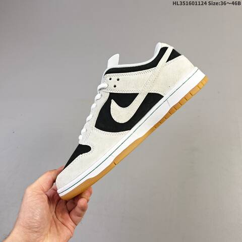 Nike SB Dunk Low Light Grey Black White Mint Gum Brown EU 36-46 Skate Shoe - Unisex (BS-63140)
