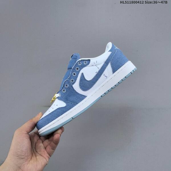 Jordan Air Jordan 1 Low blue denim/white 36~47B lifestyle