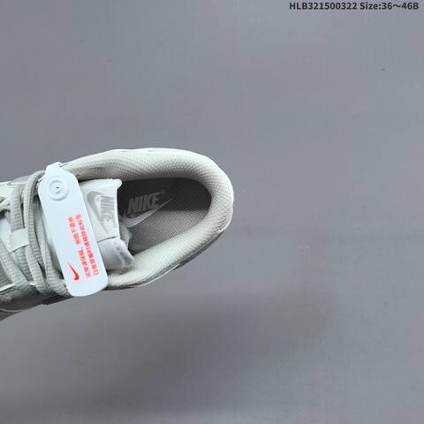 Nike SB Dunk Low Supreme Off White Light Grey EU 36-46 Skate Shoe - Unisex (BS-61186)