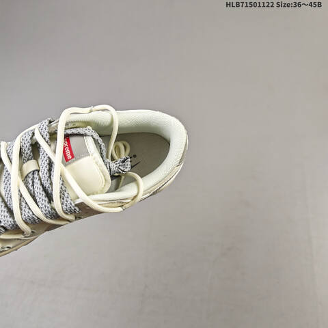 Nike SB Dunk Low Supreme DIY Off White Grey Red EU 36-45 Skate Shoe - Unisex (BS-63273)