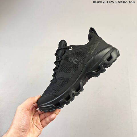 On Running Cloudrock Low WP All Black EU 36-45 Trail Shoe Trail Running Sneakers - Unisex (BS-69765)