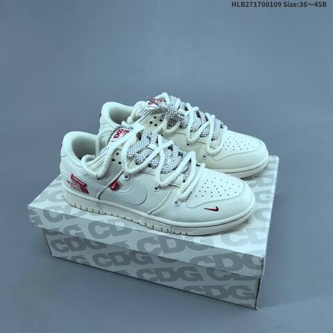 Nike SB Dunk Low Off White Dark Grey Red EU 36-45 Skate Shoe - Unisex (BS-62115)